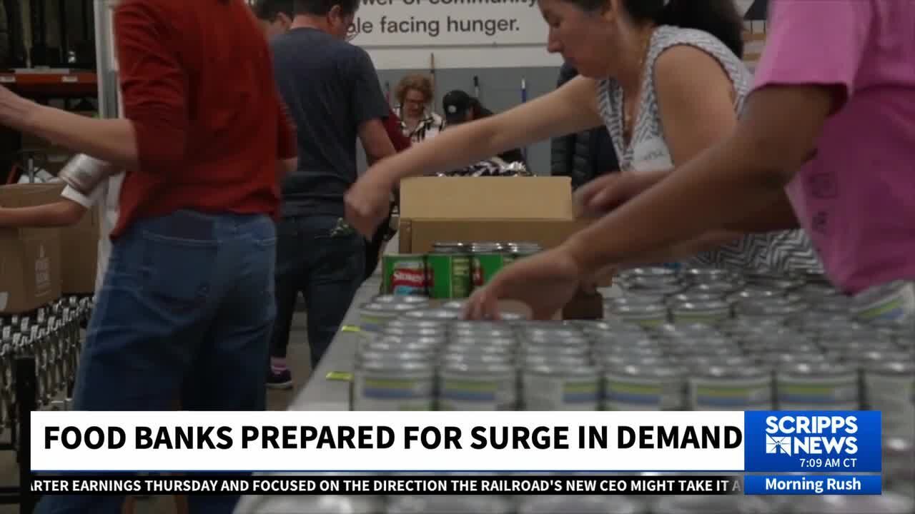 Food banks prepare for surge in demand